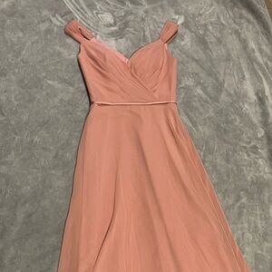 Chic Blush Wedding Dress